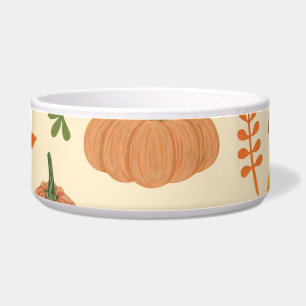 Green and orange pumpkins, seamless pattern.
