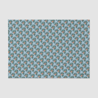 Green and Orange Twin Fin Fish Tissue Paper