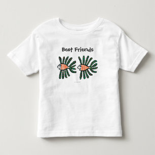 Green and Orange Twin Fin Fish Toddler T-shirt