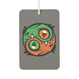 Green and Orange Yin Yang Dragons Air Freshener