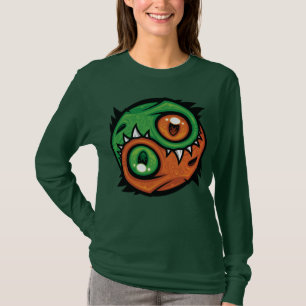 Green and Orange Yin Yang Dragons T-Shirt