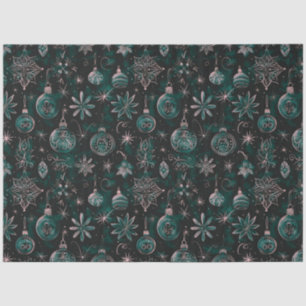 Green and Pink Christmas Ornaments Christmas Tissue Paper