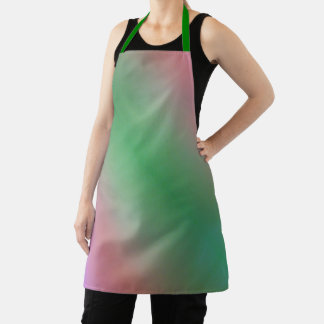 Green and Pink Diagonal Apron