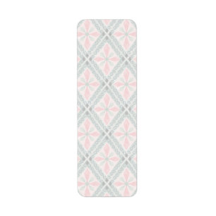 Green and pink pastel diamond pattern