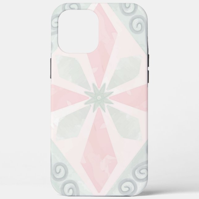 Green and pink pastel diamond pattern Case-Mate iPhone case (Back)