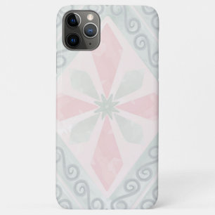 Green and pink pastel diamond pattern iPhone 11 pro max case