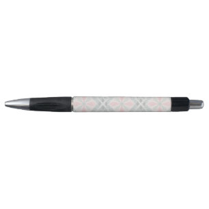Green and pink pastel diamond pattern pen
