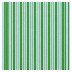 Green and Powder Blue Coloured Stripes Pattern Fabric