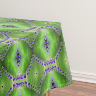 Green and Purple Design Tablecloth