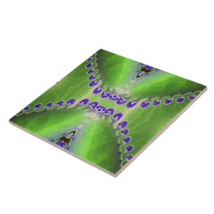 Green and Purple Design Tile