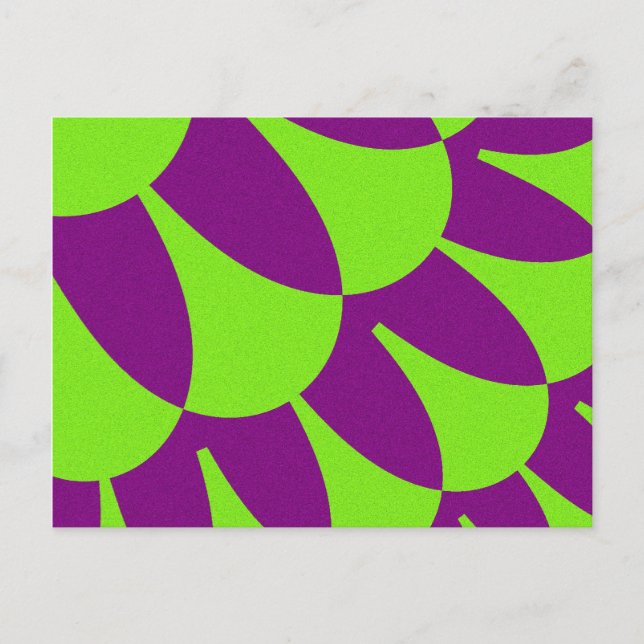 Green and Purple Scales Postcard (Front)