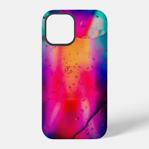 Green and red abstract painting iPhone 12 case
