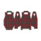 Green and Red Clan Stewart Plaid Favour Gift Box