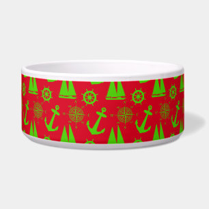 Green and Red Coastal Nautical Christmas Holiday