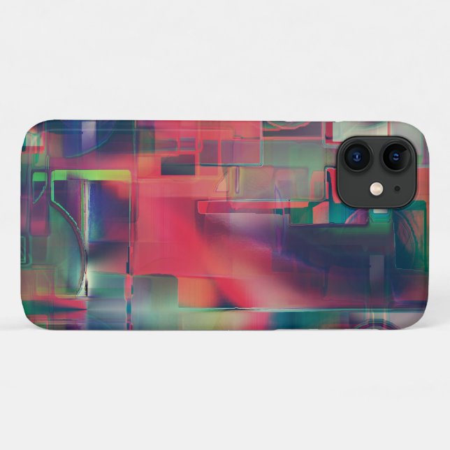 Green and red image layers and a slight wall tone  Case-Mate iPhone case (Back (Horizontal))