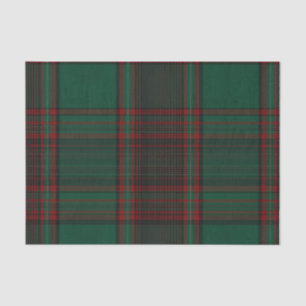 Green and Red Plaid Holiday Tissue Paper