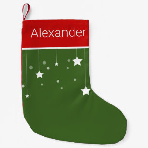 Green and Red Small Christmas Stocking