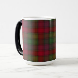 Green and red, tartan magic mug