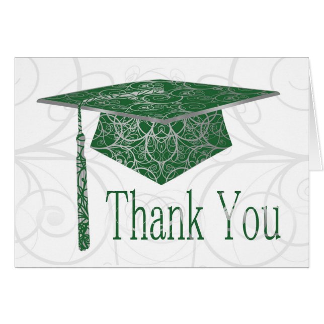 Green and Silver Floral Cap (Front Horizontal)