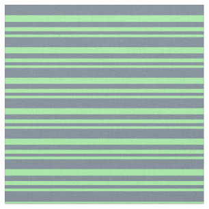 Green and Slate Grey Coloured Stripes Pattern Fabric