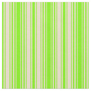 Green and Tan Stripes/Lines Pattern Fabric