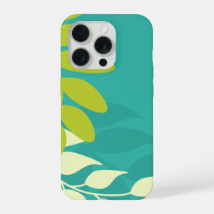 Green and Teal Vines iPhone 15 Pro Case