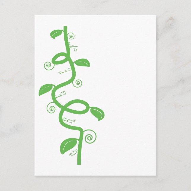 Green and the Beanstalk Postcard (Front)
