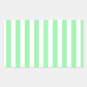 Green and white candy stripes sticker