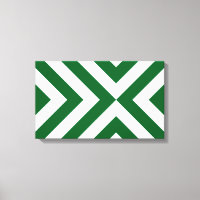 Green and White Chevrons