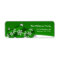 Green and White Christmas Snowflake Ornaments
