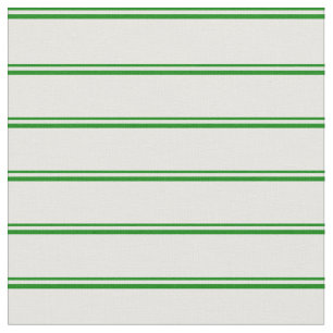 Green and White Coloured Lined/Striped Pattern Fabric
