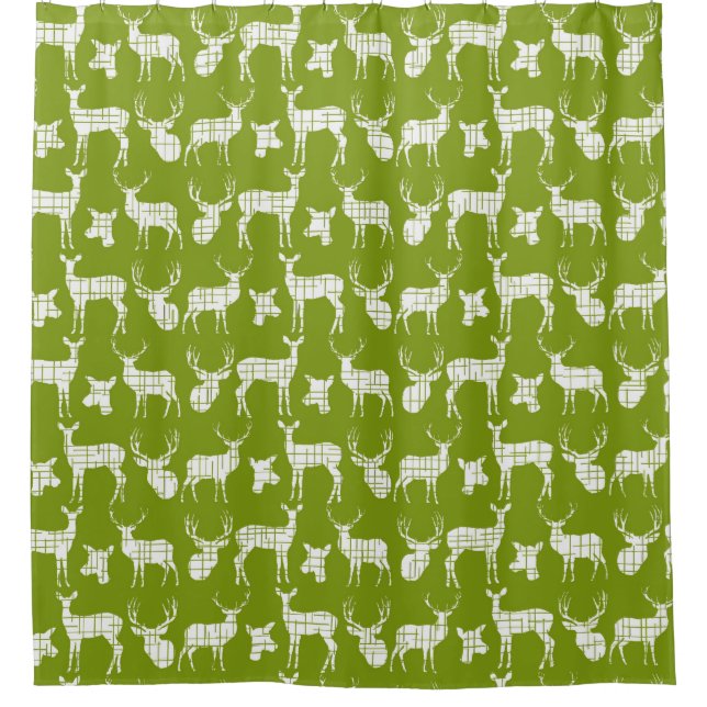Green and White Deer Bucks Doe Wildlife Nature (Front)