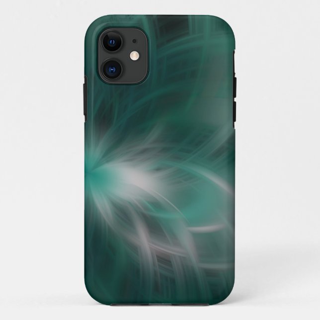 green and white flower texture iphone case (Back)