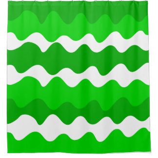 Green and white horizontal waves pattern 