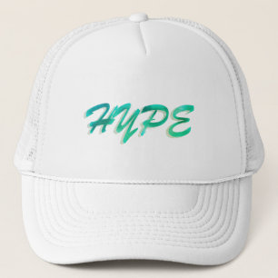 Green and White Hype Trucker Hat