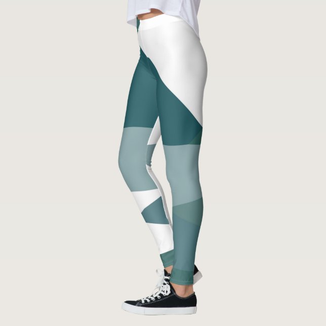 green and white leggings (Left)