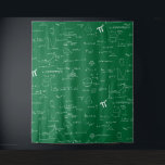 Green and White Mathematic Formulas Equations Tapestry<br><div class="desc">Green and white backdrop with a pattern of math formulas and equations. Perfect room decor for college rooms or as a graduation backdrop. Illustrated and designed by Patricia Alvarez.</div>