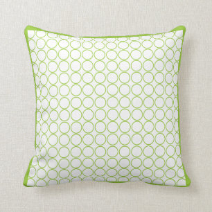 green and white  modern  pillow