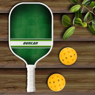 Green and White Personalized Pickleball Paddle
