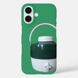 Green and White Picnic Jug iPhone 16 Case