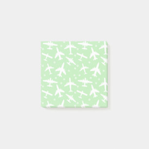 Green and White Pilot Post-it Notes