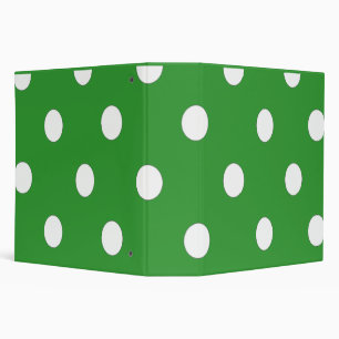 Green And White Polka Dot Keepsake Binder