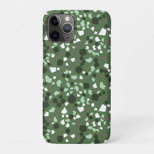 Green and White terrazzo Minimal modern  iPhone 11 Pro Case