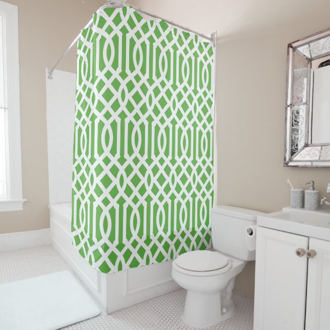 Green and White Trellis | Editable Colours (In Situ)