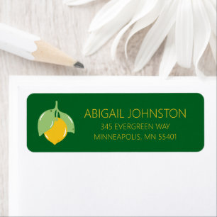 Green and Yellow Bold Citrus Lemon