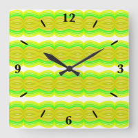 Green And Yellow Figure Eight Ribbon Pattern Art