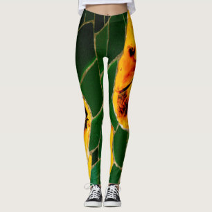 Green and Yellow Leggings