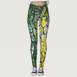 Green and Yellow Leggings