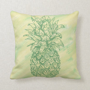 Green and Yellow Pineapple Pillow