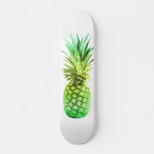 Green and Yellow Pineapple Skateboard (Front)